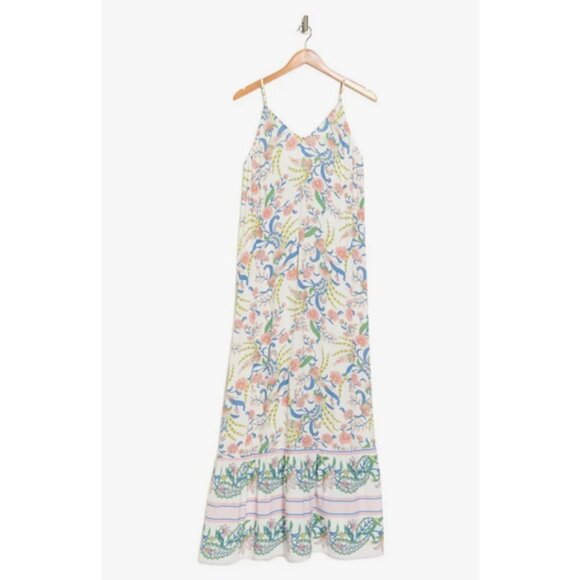 💕MAAJI💕 Debbie Cover-Up Maxi Dress ~ Chinoiserie Print Medium NWT - Picture 9 of 16